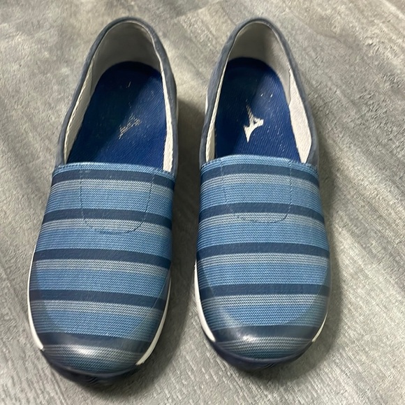 Dansko Harriet Blue Stretch Suede Leather Slip-on 38 - Picture 2 of 9